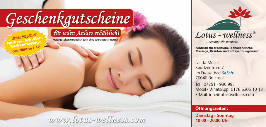 Teilkörpermassage 30 min.